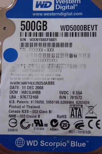 500gb western digital - 500gb,