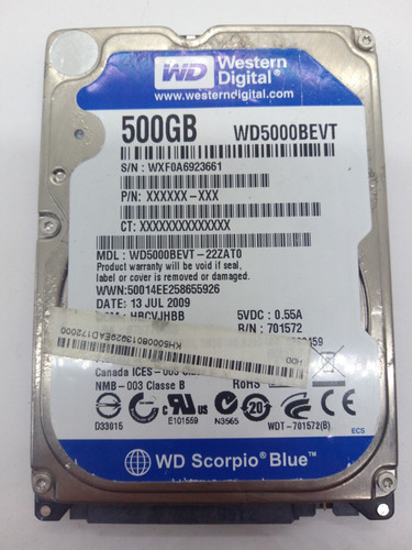 Western digital 500gb - western,